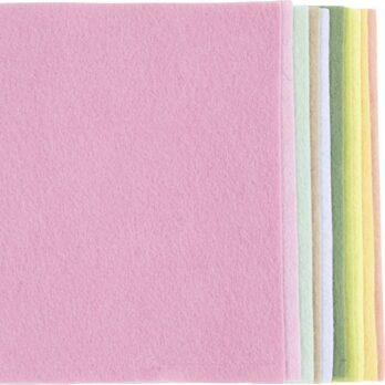 Käsitöövilt, A4, leht 210x297 mm, paksus 2 mm, pastelsed värvid, 10 lehte/ 1 pakk