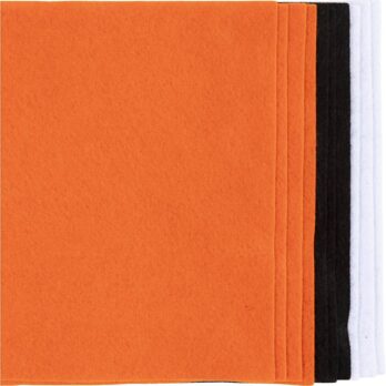 Käsitöövilt, A4, 210x297 mm, paksus 2 mm, halloween-värvid, 10 lehte/ 1 pakk