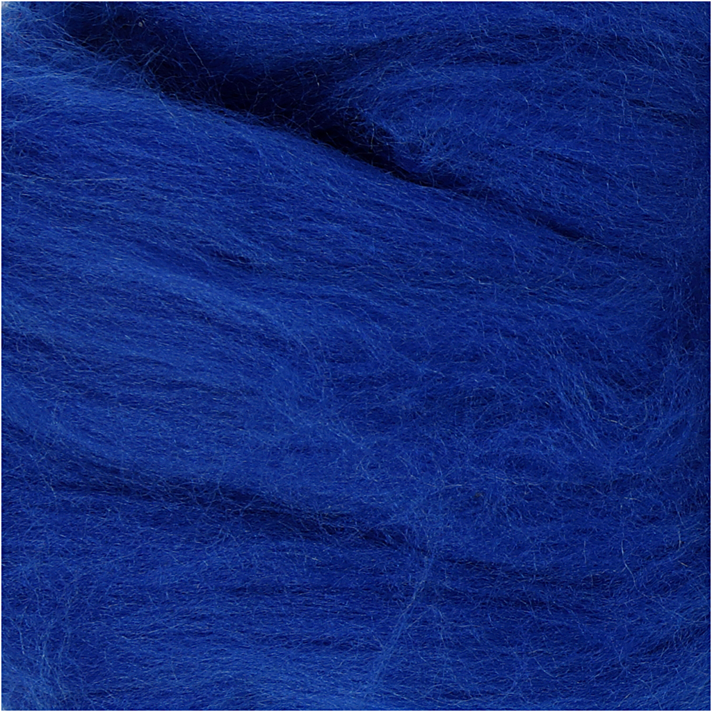 Meriinovill, paksus 21 my, kuninglik sinine, 100 g/ 1 pakk - Image 2