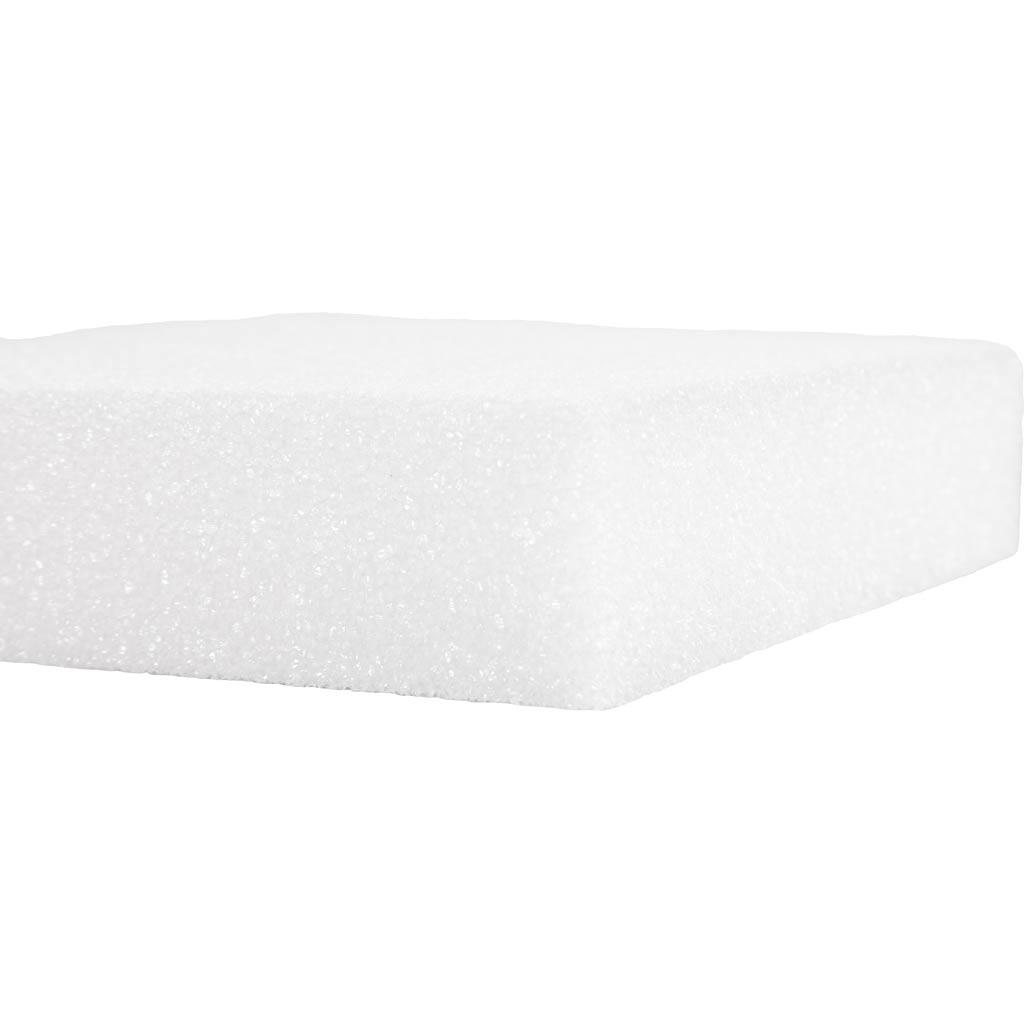 Nõelviltimise vahtpolster, suurus 20x20 cm, paksus 4,5 cm, valge, 1 tk. - Image 3