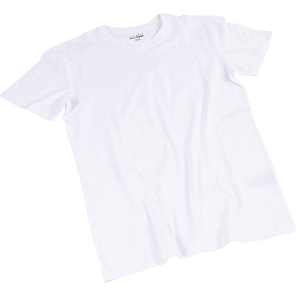 T-särgid, laius: 44 cm, suurus 12-14 aastat, ümmargune kaelus, 145 g, valge, 1 tk.