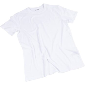 T-särgid, laius: 48 cm, suurus väike, ümmargune kaelus, 145 g, valge, 1 tk.