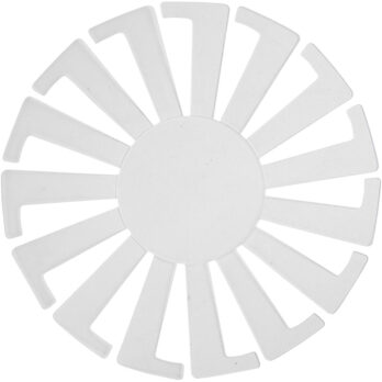 Korvipunumise šabloon, H: 6 cm, diameeter. 8 cm, läbipaistev, 10 tk/ 1 pakk