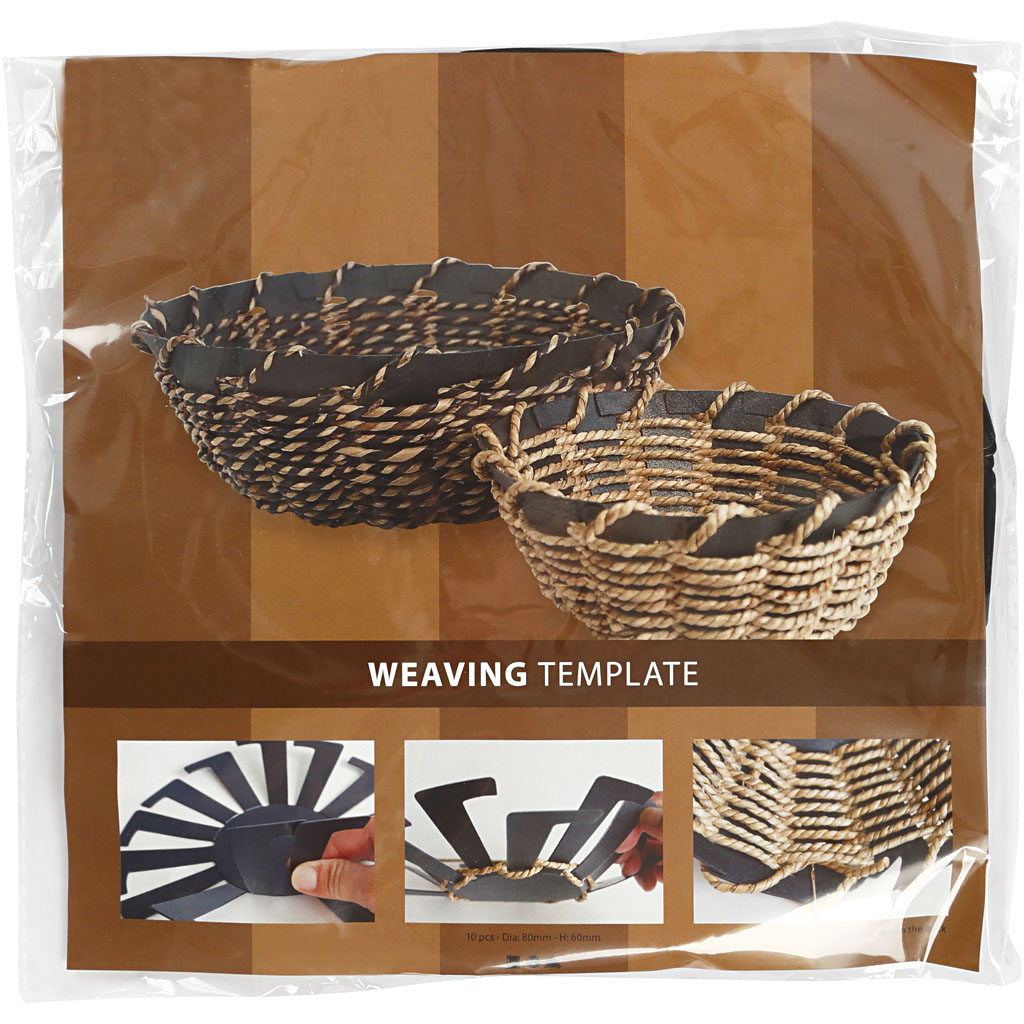 Korvipunumise šabloon, H: 6 cm, diameeter. 8 cm, must, 10 tk/ 1 pakk - Image 2