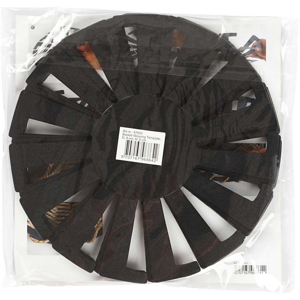 Korvipunumise šabloon, H: 6 cm, diameeter. 8 cm, must, 10 tk/ 1 pakk - Image 3