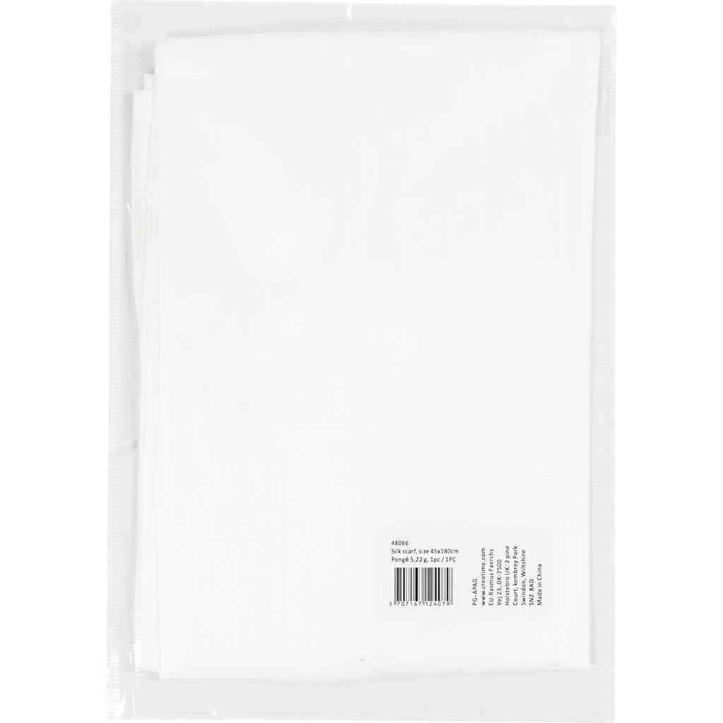 Siidist sall, suurus 45x180 cm, Pongé 5, 22 g, 1 tk. - Image 2