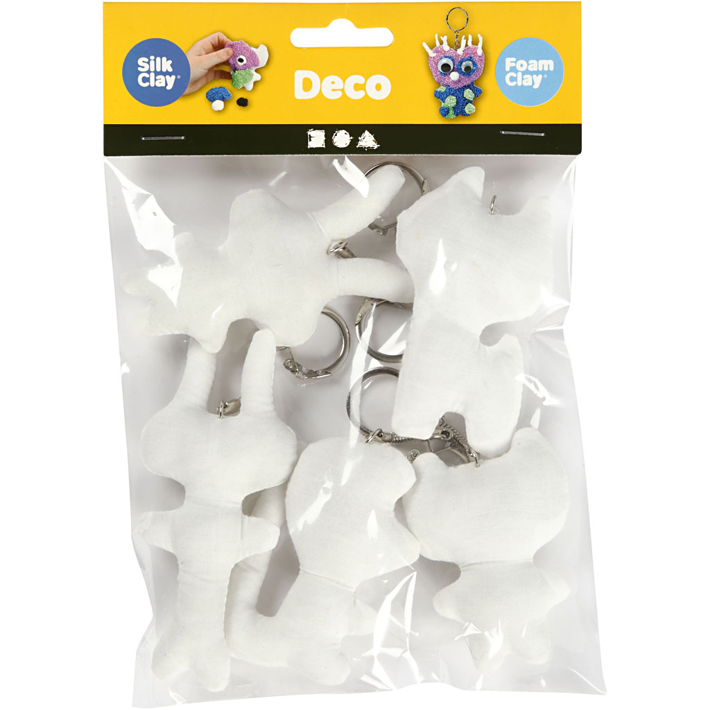 Kangasfiguurid võtmerõngastega, H: 6-10 cm, 5 tk/ 1 pakend - Image 2