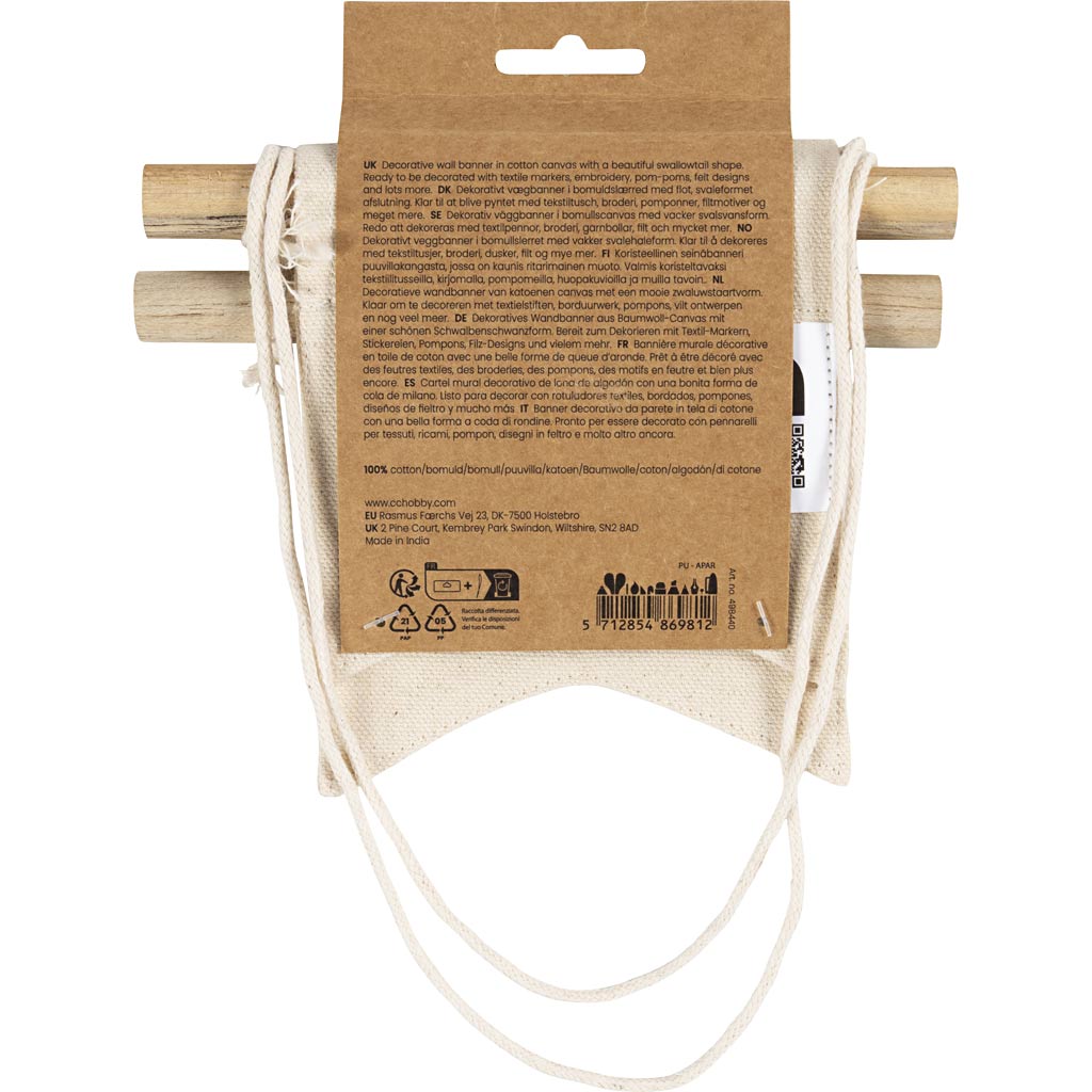 Väike seinaplaneerija, peibutussaba kuju, kõrgus: 12 cm, laius: 10,5, 300 g, hele naturaalne, 2 tk/ 1 pakend - Image 3