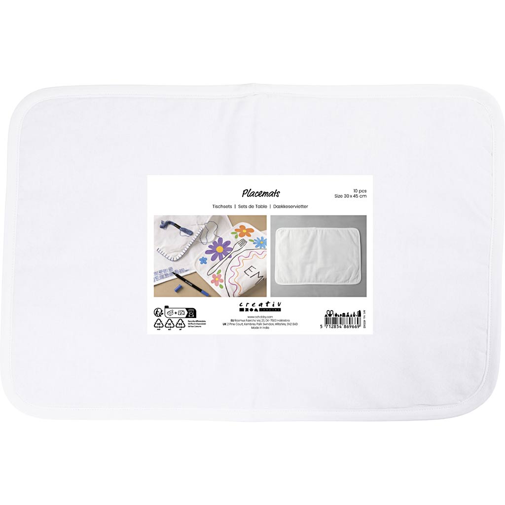 Lauaplaat, suurus 30x45 cm, 145 g, valge, 10 tk/ 1 pakk - Image 4