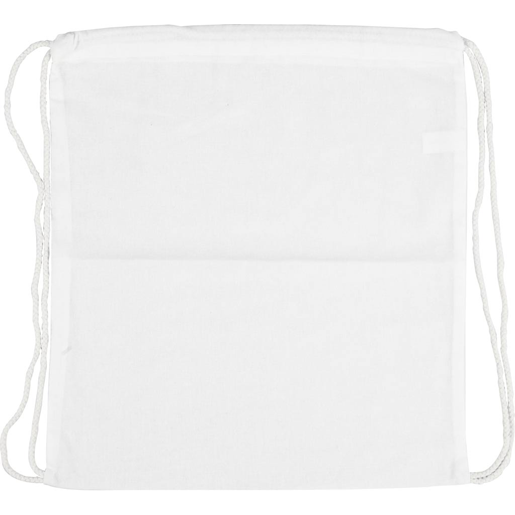 Tõmbekott, suurus 37x41 cm, 130 g, valge, 1 tk