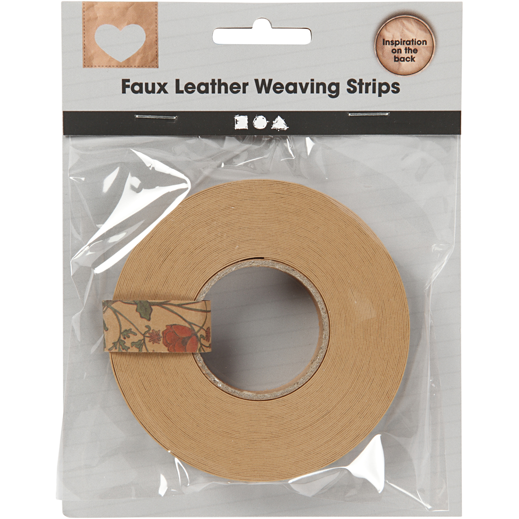 Kudumisribad, W: 15 mm, paksus 0,55 mm, helepruun, 9,50 m/ 1 rull - Image 2