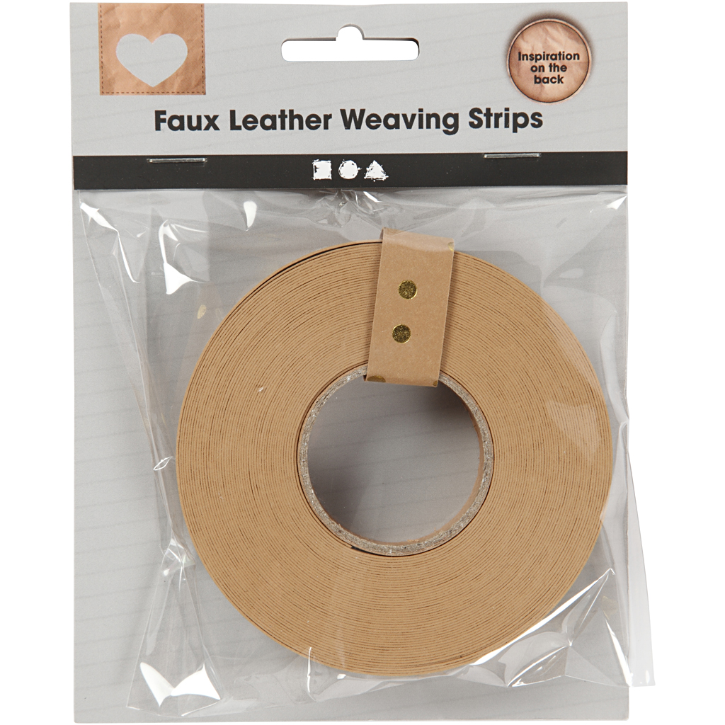 Kudumisribad, W: 15 mm, paksus 0,55 mm, helepruun, 9,50 m/ 1 rull - Image 2