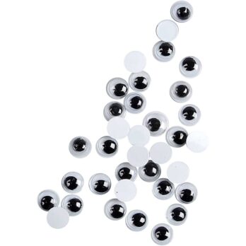 Wiggly Eyes, ei ole kleepuv, diameeter. 6 mm, 1000 tk/ 1 pakk