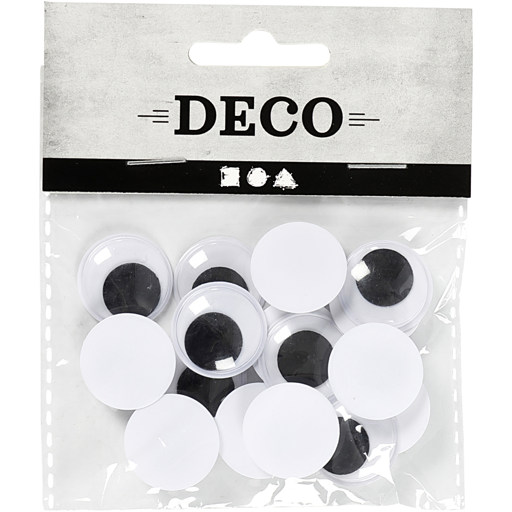 Wiggly Eyes, ei ole kleepuv, diameeter. 20 mm, 16 tk/ 1 pakk - Image 2