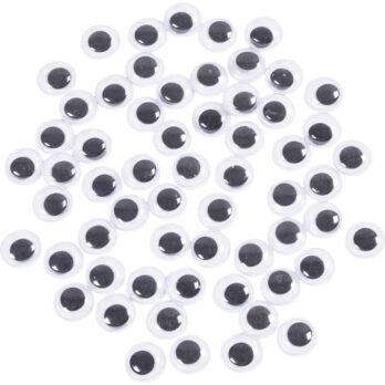 Wiggly Eyes, mittekleepuv, diameeter. 10 mm, 1000 tk/ 1 pakk