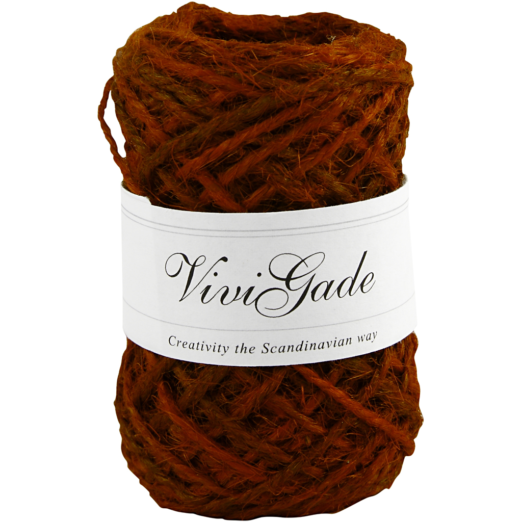 naturaalne kanep, paksus 1-2 mm, punane, 30 m/ 1 rull