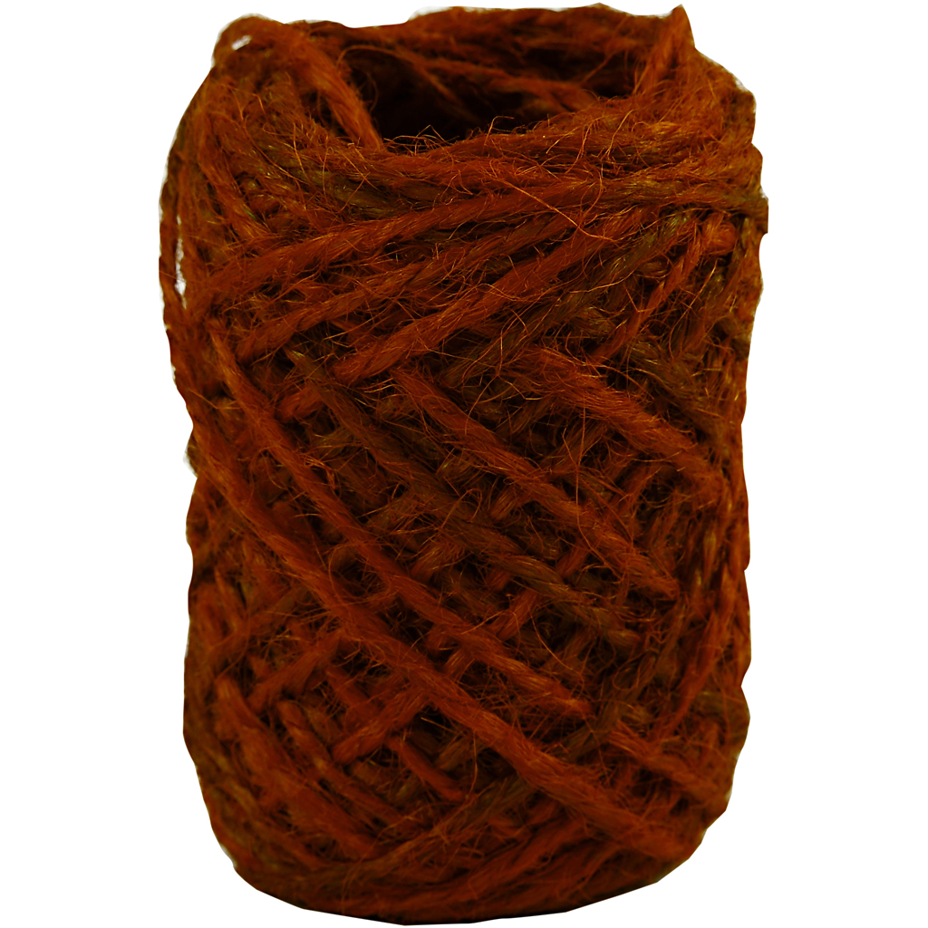 naturaalne kanep, paksus 1-2 mm, punane, 30 m/ 1 rull - Image 3