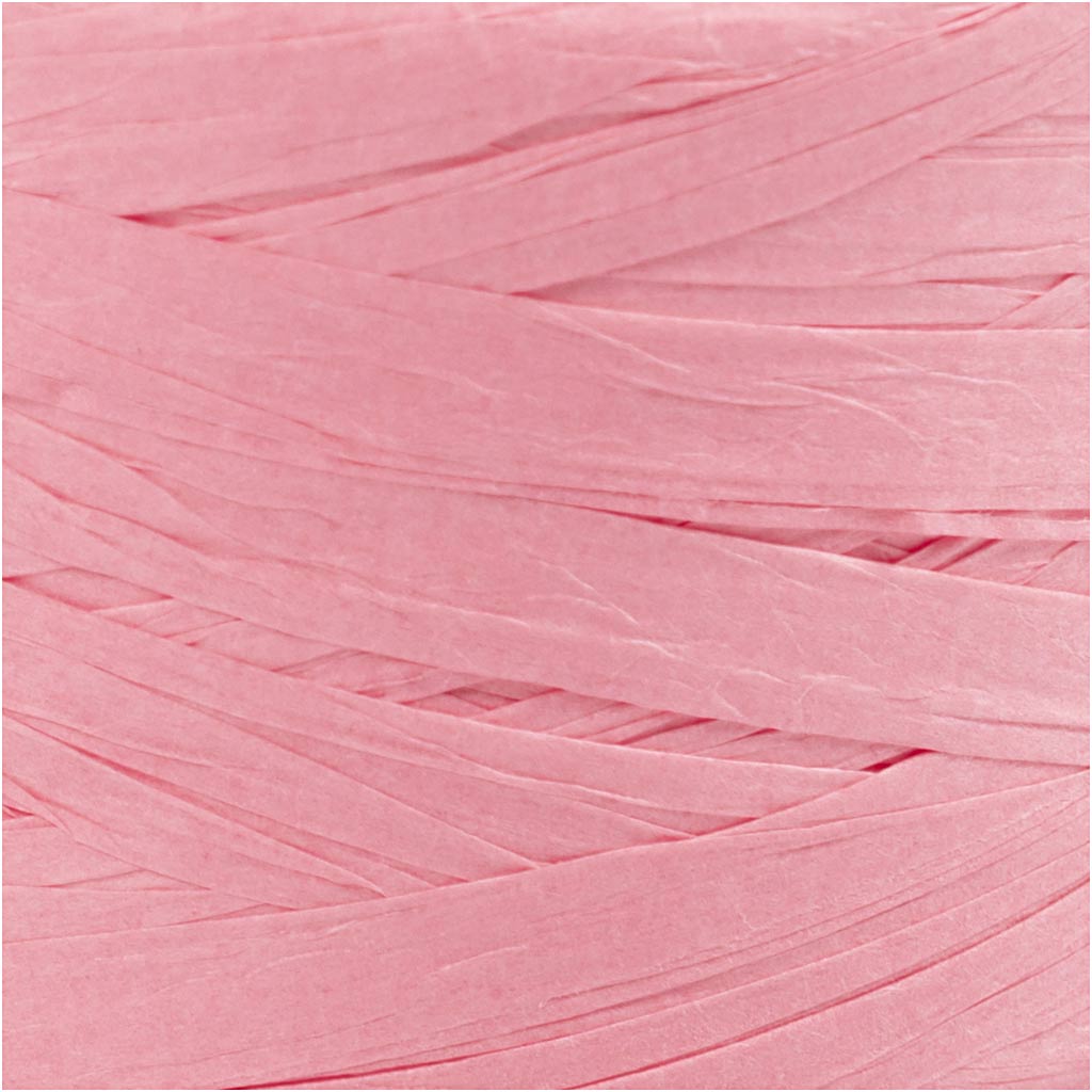 Paberraffia lõng, W: 7-8 mm, heleroosa, 100 m/ 1 rull - Image 3