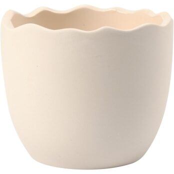 Munakoor, H: 6,3 cm, diameeter. 7,5 cm, valge, 24 tk/ 1 pakk