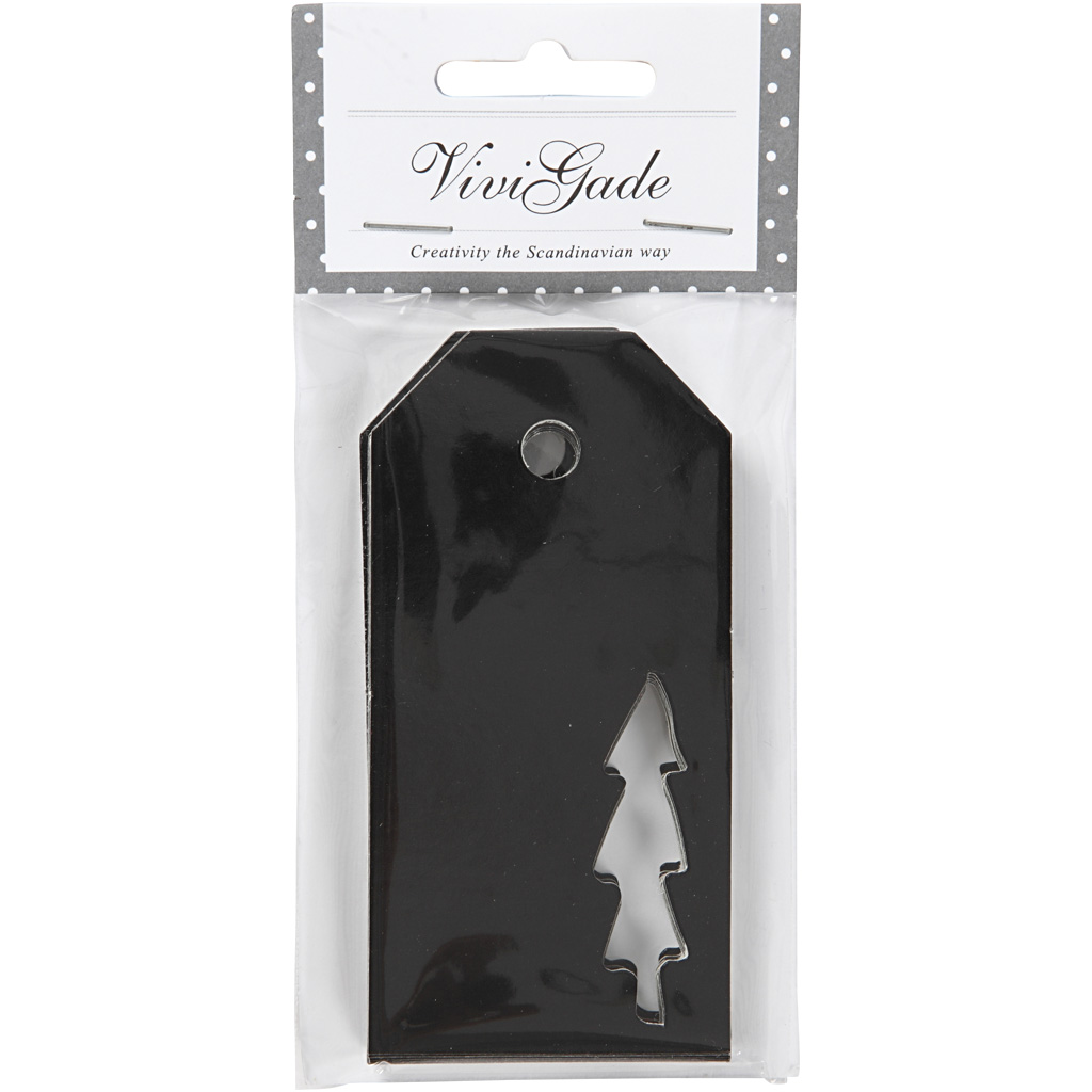 Manila sildid, suurus 5x10 cm, 300 g, must, 15 tk/ 1 pakk - Image 2