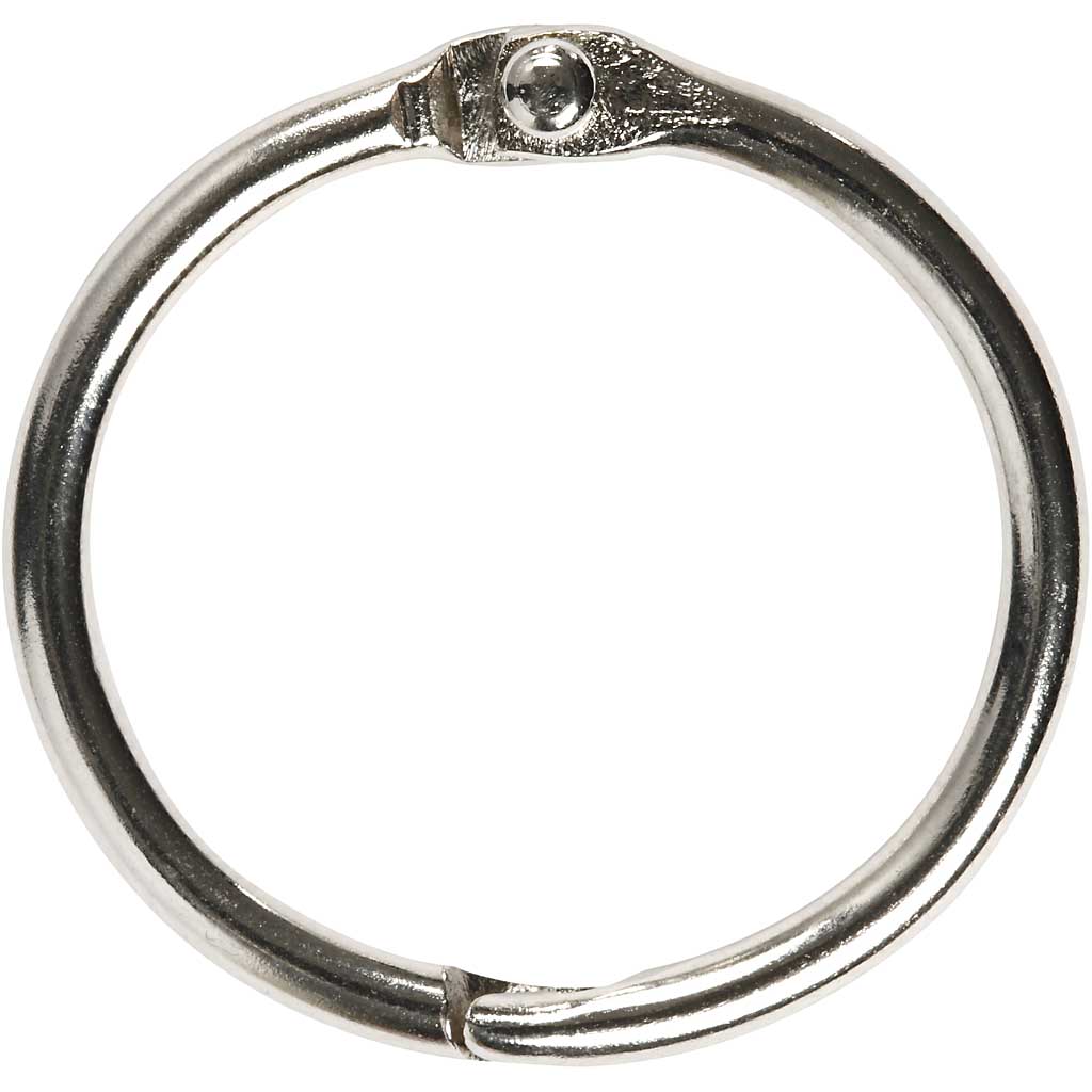Raamatu rõngas, diameeter. 25 mm, paksus 2,7 mm, 10 tk/ 1 pakk
