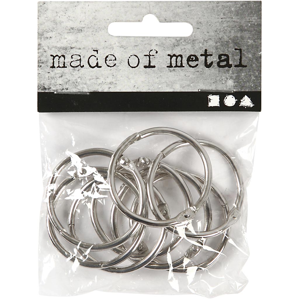 Raamatu rõngas, diameeter. 32 mm, paksus 2,7 mm, 8 tk/ 1 pakk - Image 2