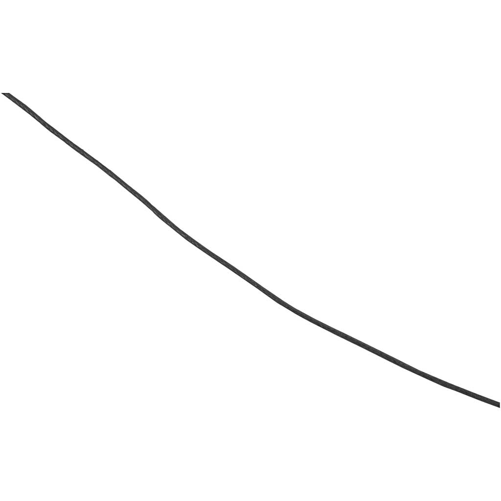 Puuvillane nöör, paksus 1 mm, must, 100 m/ 1 pakk - Image 4