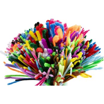 šenill, L: 30 cm, paksus 6-15 mm, värvivalik, 500 tk / 1 pakk