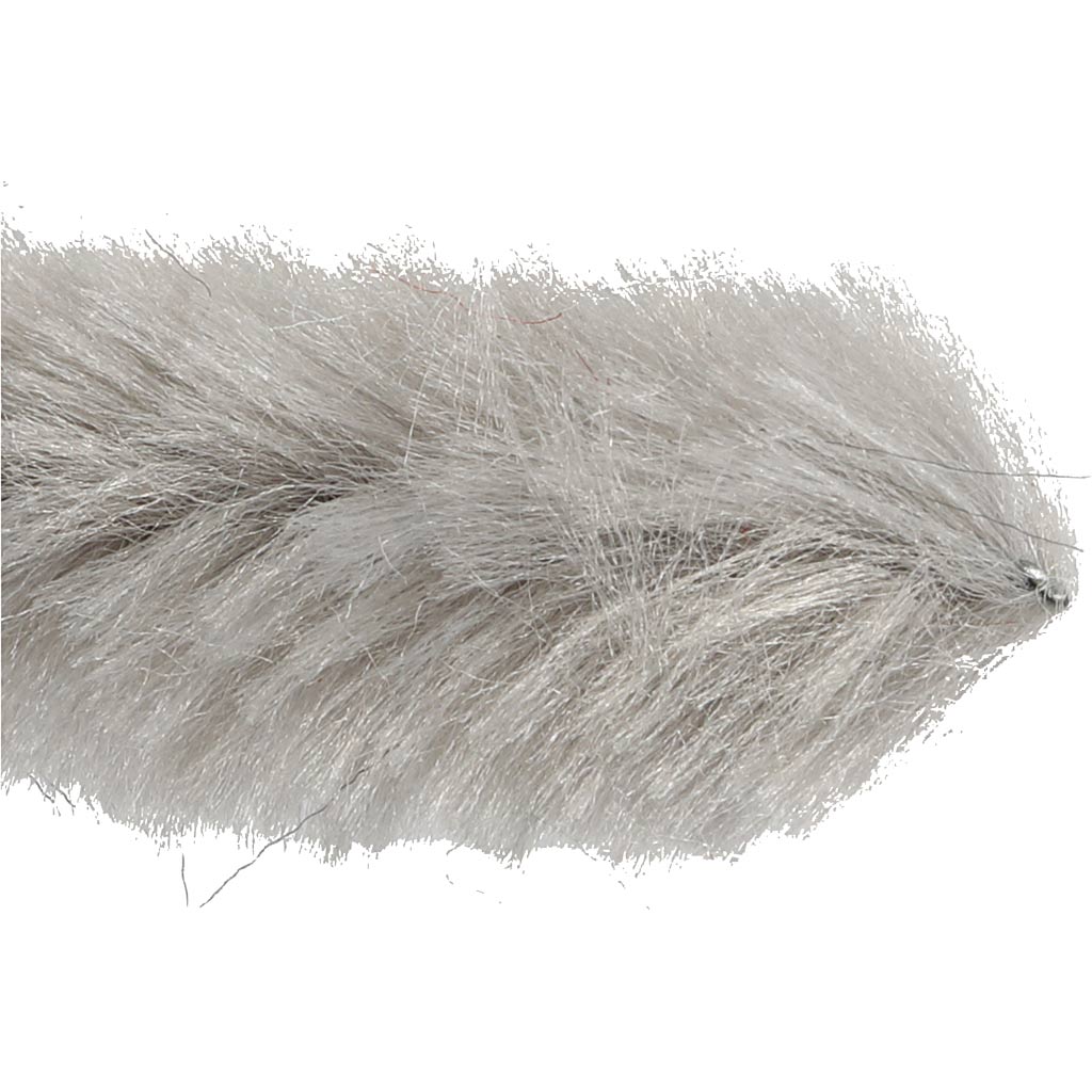 šenill, L: 30 cm, paksus 15 mm, hall, 15 tk/ 1 pakk - Image 3