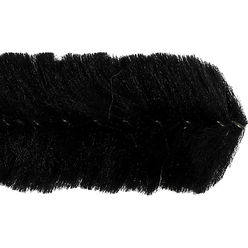 šenill, L: 30 cm, paksus 15 mm, must, 15 tk/ 1 pakk - Image 3