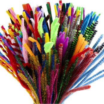 šenill, L: 30,5 cm, paksus 4-6 mm, värvide valik, 250 tk / 1 pakk.