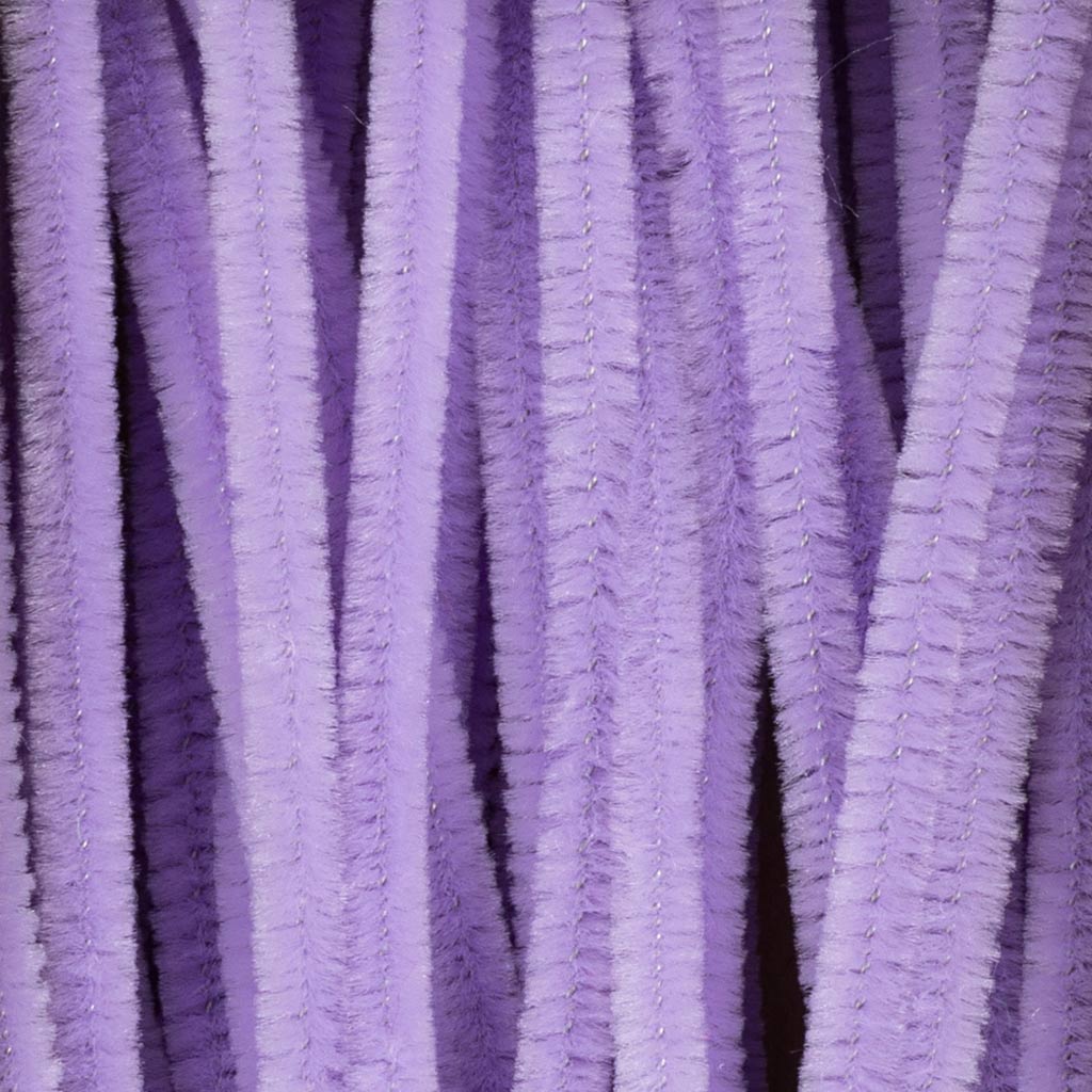 šenill, L: 30 cm, paksus 6 mm, lilla, 50 tk/ 1 pakk - Image 4