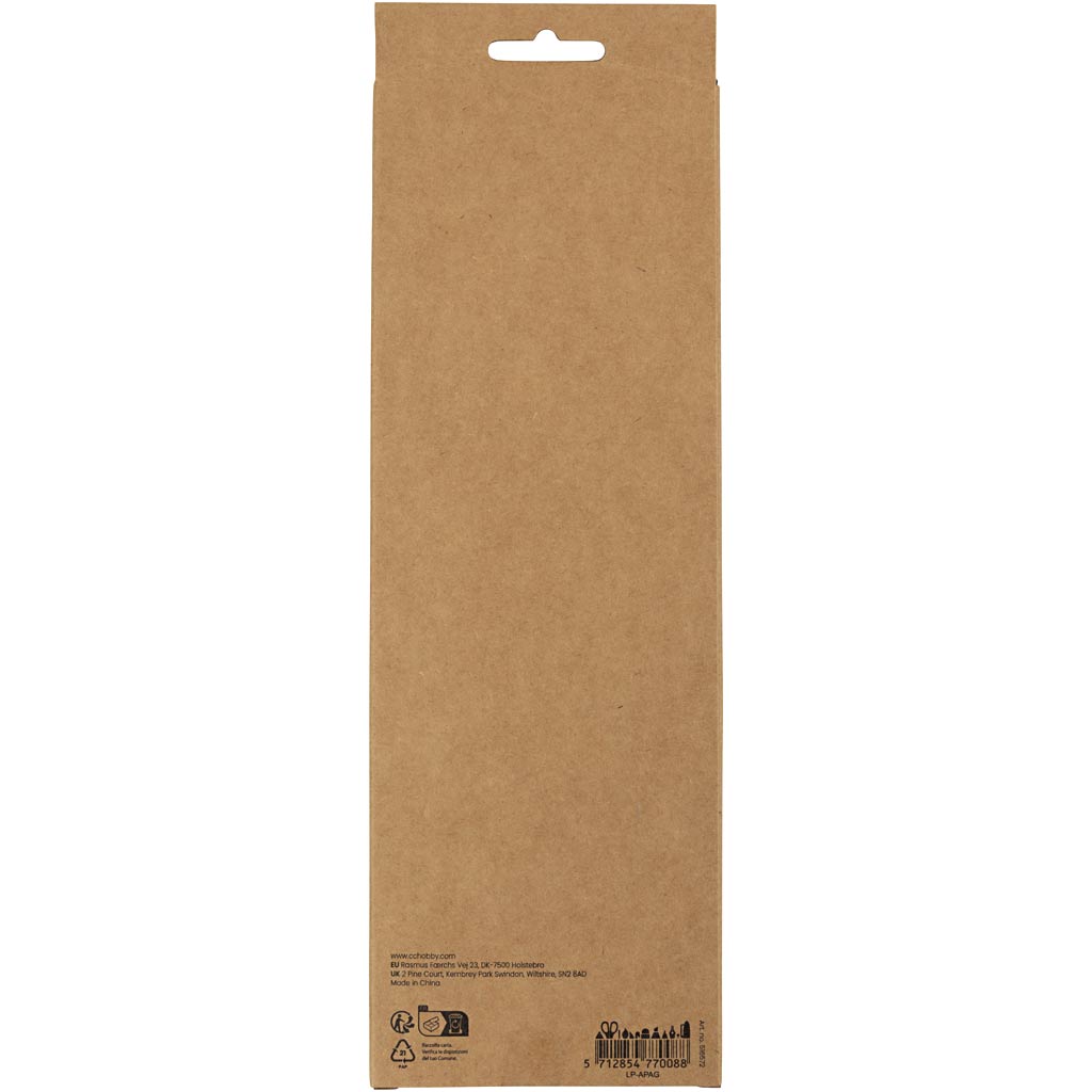 šenill, L: 30 cm, paksus 6 mm, oranž, 50 tk/ 1 pakk - Image 3