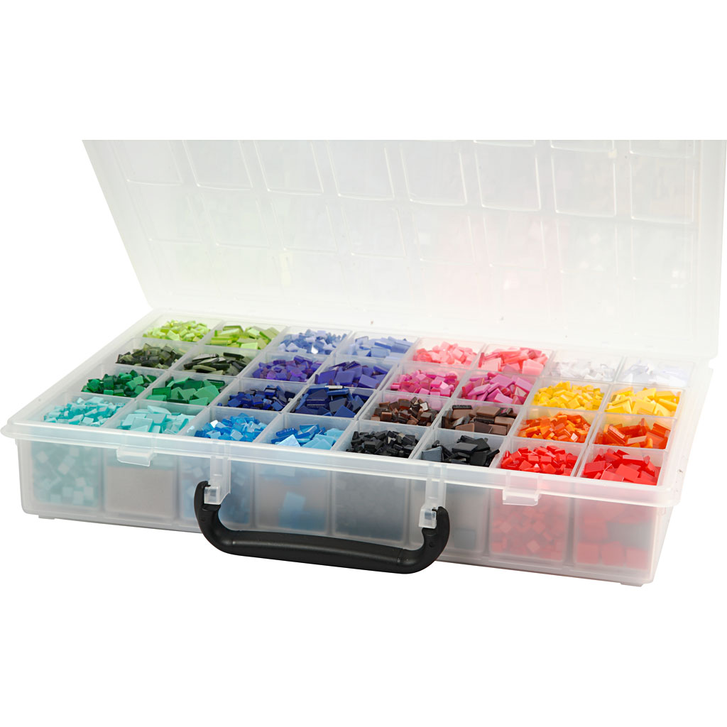 Mini mosaiik, suurus 5x5+10x10 mm, paksus 2 mm, 32x25 g/ 1 pakk - Image 3