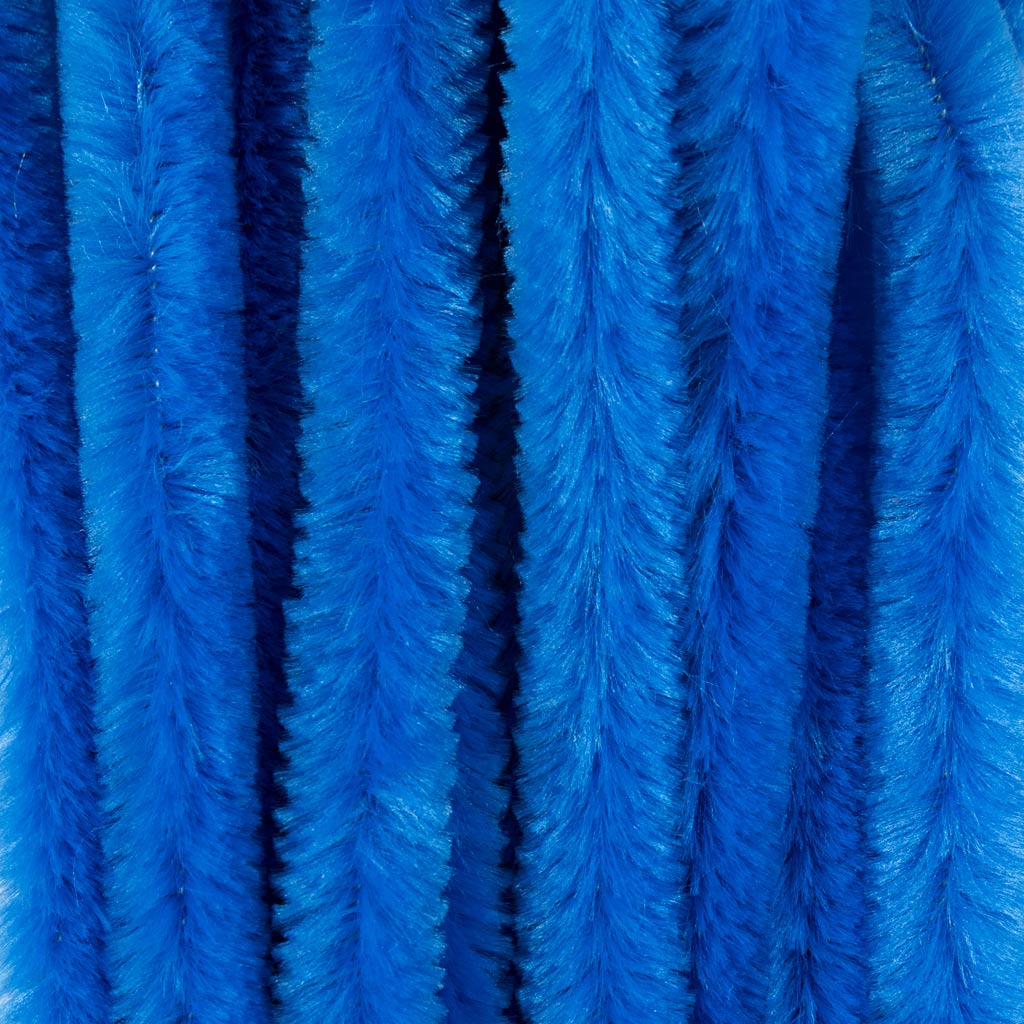 šenill, L: 30 cm, paksus 15 mm, tumesinine, 15 tk/ 1 pakk - Image 4