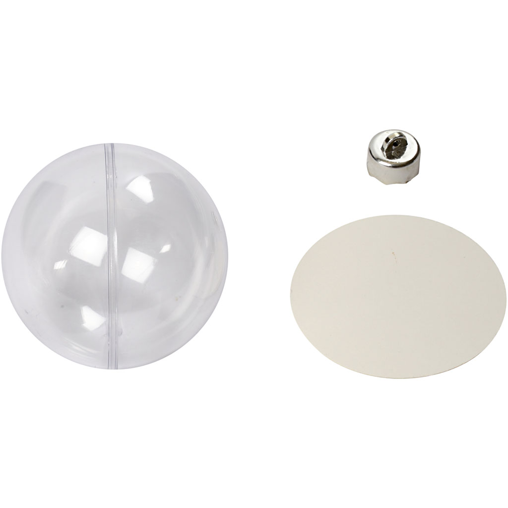 Kaunistuseks mõeldud kujukesed, diameeter. 8 cm, läbipaistev, 5 tk/ 1 pakk - Image 3