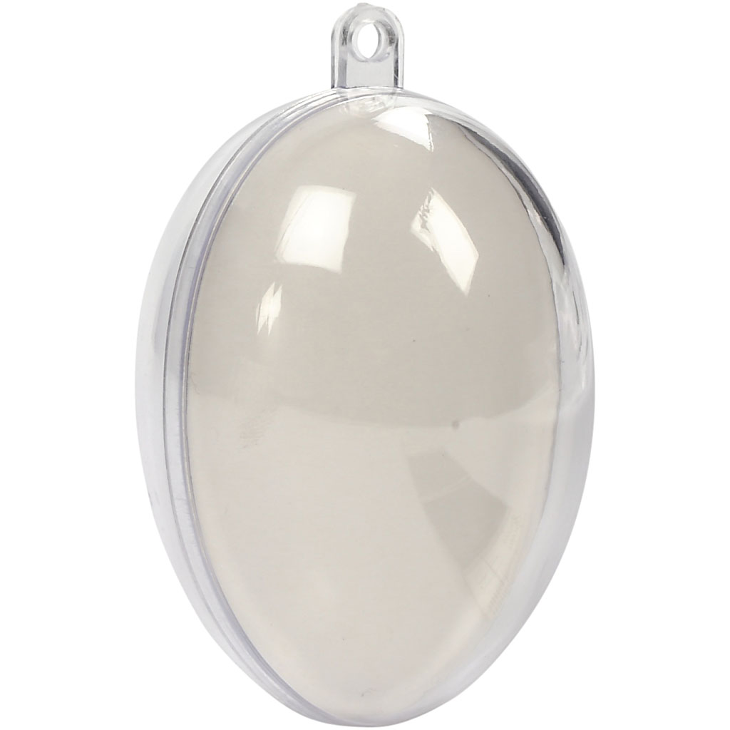 Munakujulised kaunistatavad kuulid, H: 6,3 cm, 5 komplekti/ 1 pakk - Image 4