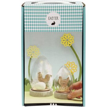 Kellad sisekaunistustega, H: 12+15,5 cm, 2 tk/ 1 pakend