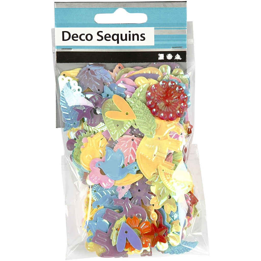 Paelad, suurus 15-45 mm, pärlmutter värvid, 30 g/ 1 pakk - Image 2