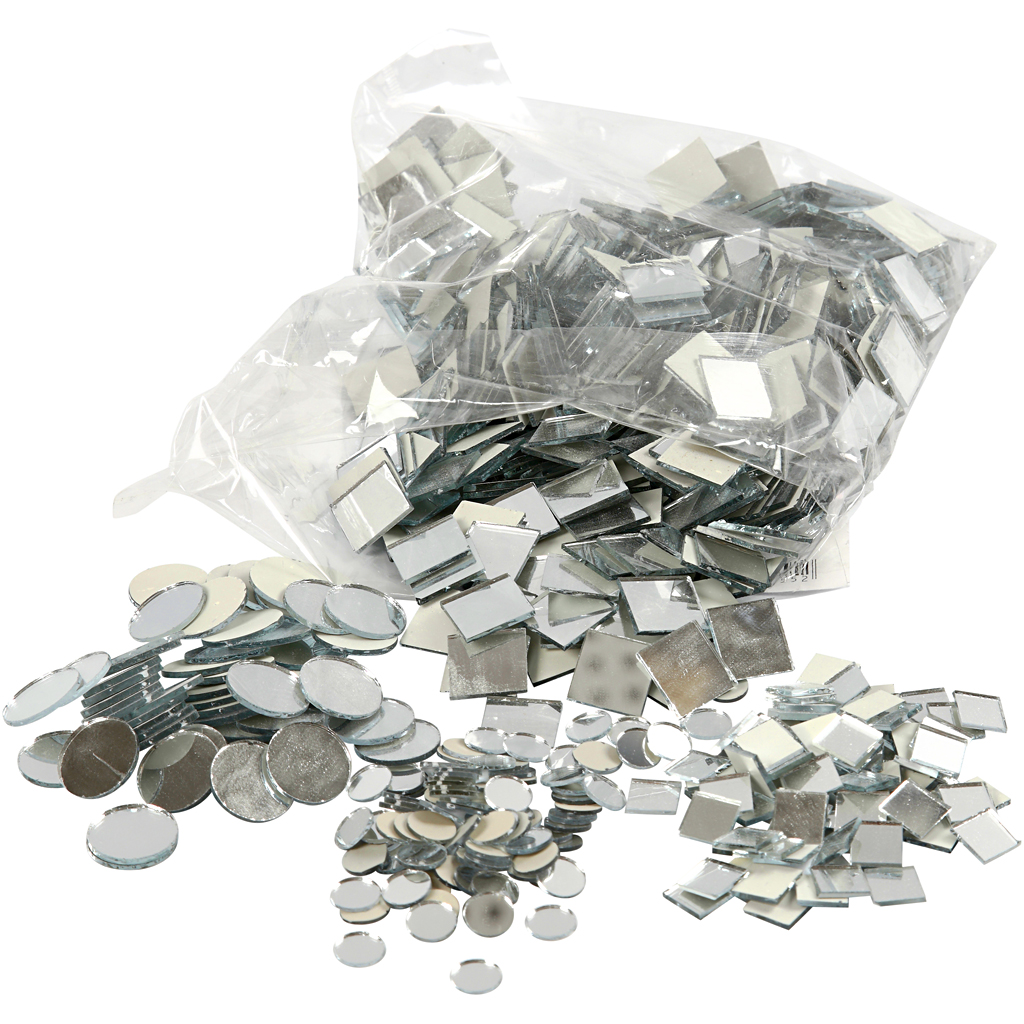 Peegli mosaiikplaadid, diameeter. 10-18 mm, paksus 2 mm, 1900 tk/ 1 pakk