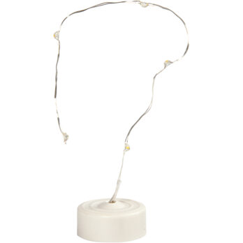 LED valguskimp, L: 27 cm, hõbedane, 1 tk