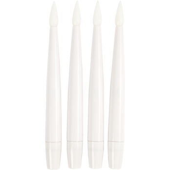 LED jõuluküünal, H: 15,5 cm, diameeter. 14 mm, 4 tk/ 1 pakk