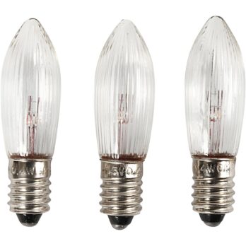 LED-pirnid, H: 45 mm, diameeter. 15 mm, 3 tk/ 1 pakk
