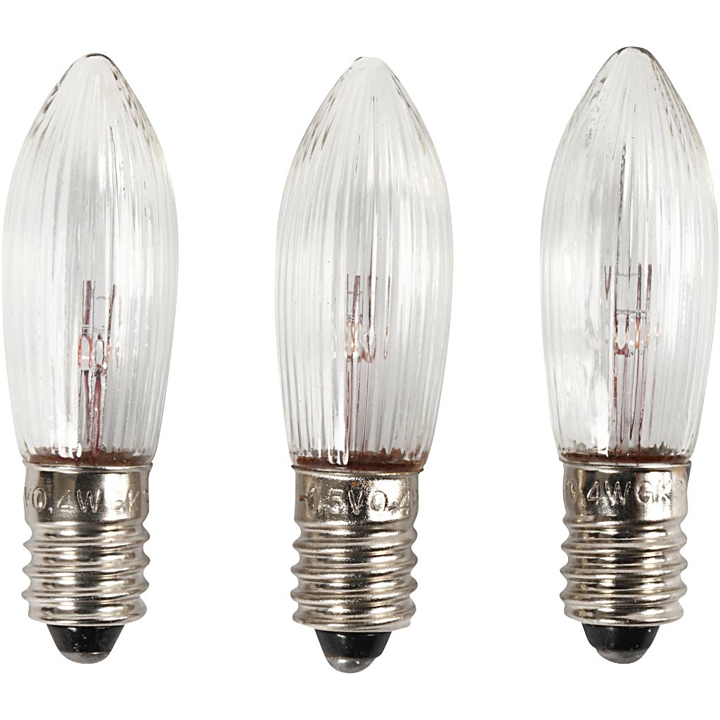 LED-pirnid, H: 45 mm, diameeter. 15 mm, 3 tk/ 1 pakk