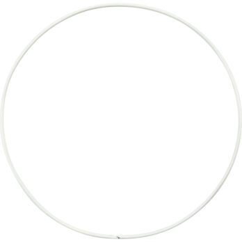 Metallist traatrõngas, diameeter. 15 cm, paksus 2 mm, valge, 10 tk/ 1 pakk