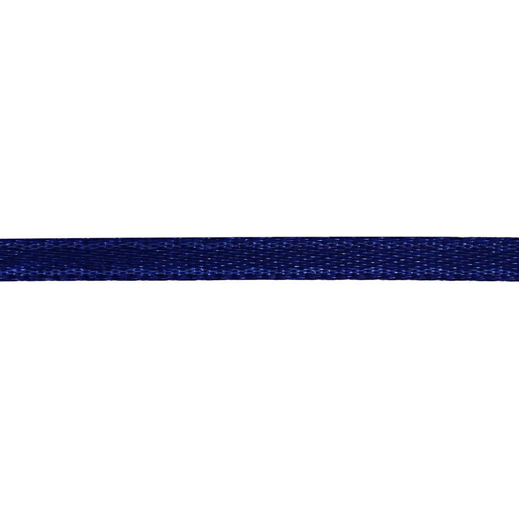 Satiinpael, W: 3 mm, tumesinine, 15 m/ 1 rull - Image 3