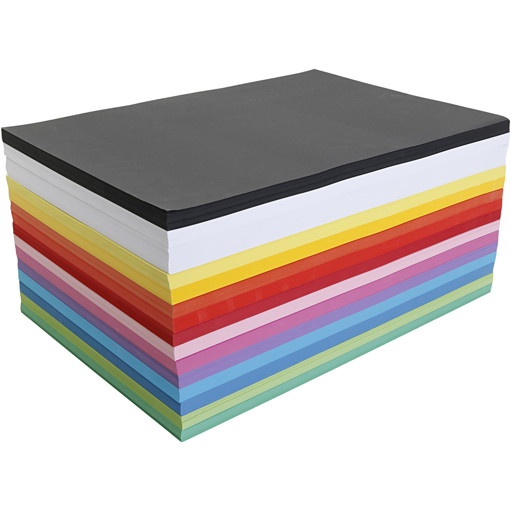 Loovkaart, A3, 180 g, erinevad värvid, 3x300 lehte/ 1 pakk