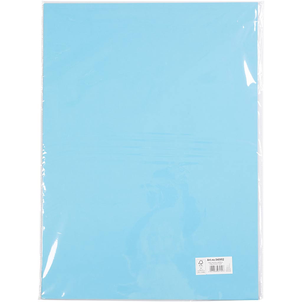 Kaart, leht 50x70 cm, 270 g, sinine, 10 lehte/ 1 pakk - Image 2