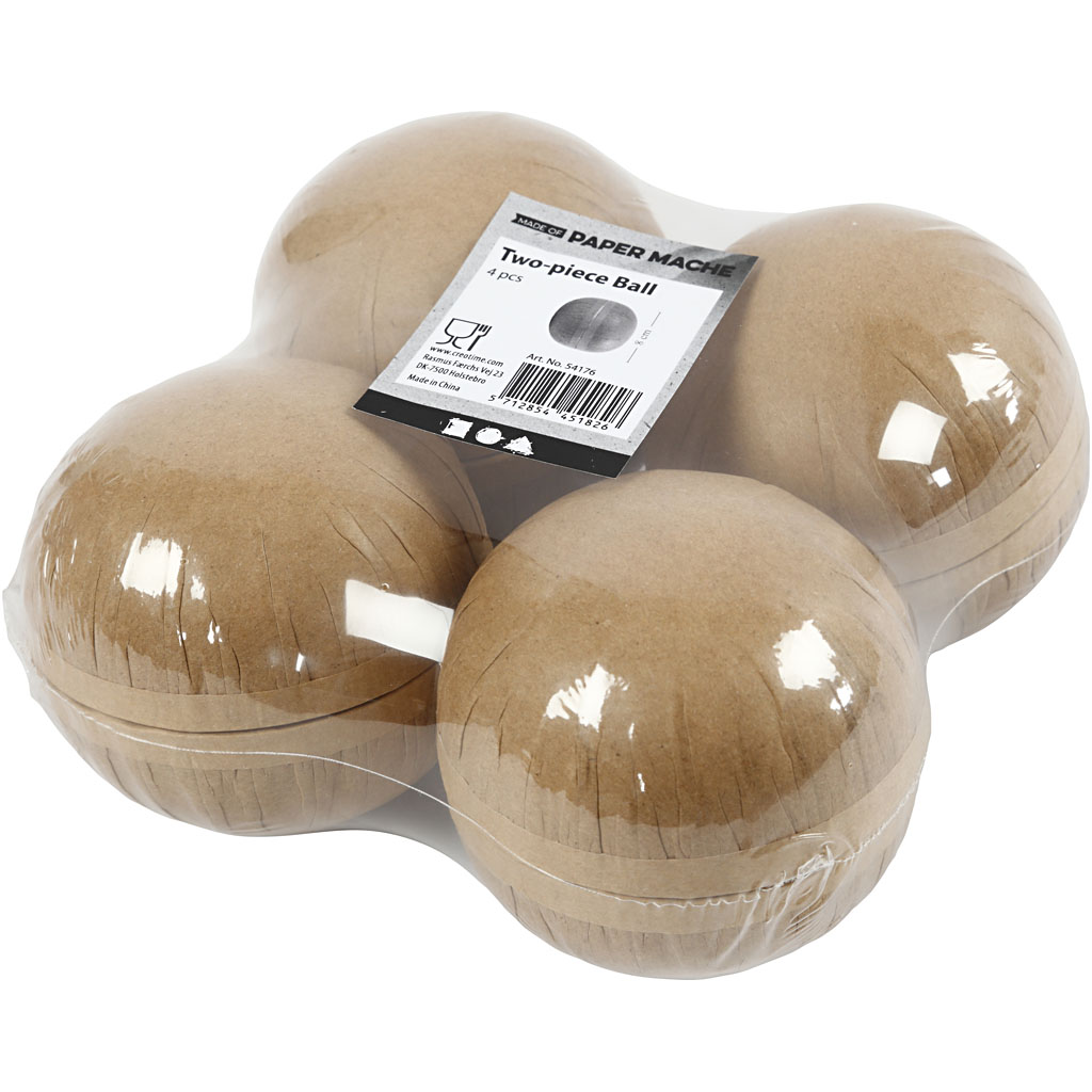 Kaheosaline kera, diameeter. 8 cm, 4 tk/ 1 pakk - Image 3