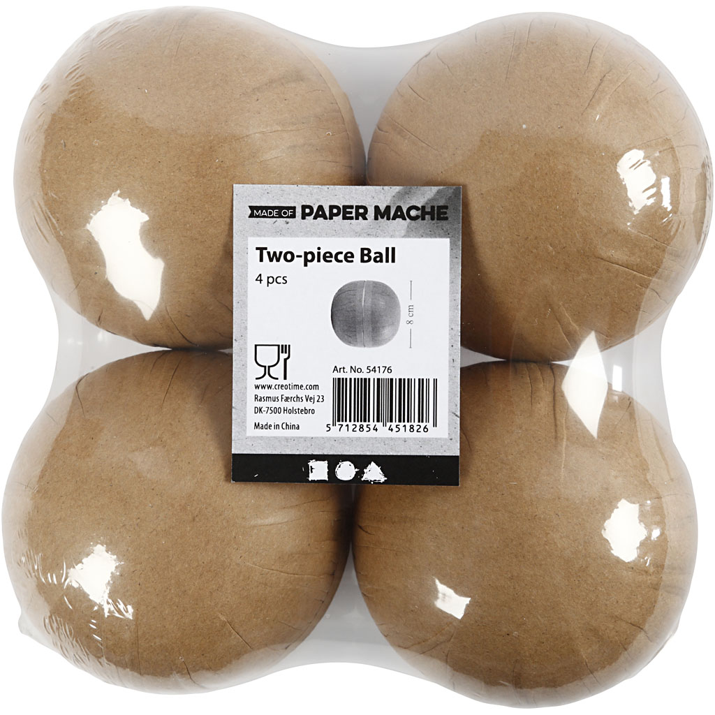 Kaheosaline kera, diameeter. 8 cm, 4 tk/ 1 pakk - Image 4